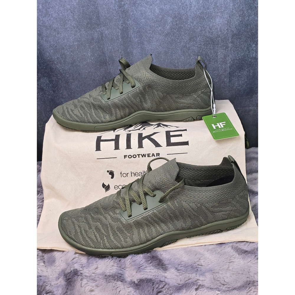 NWT Hike Footwear Comforto Max Green Barefoot Sneaker Unisex EU 42 Women 11